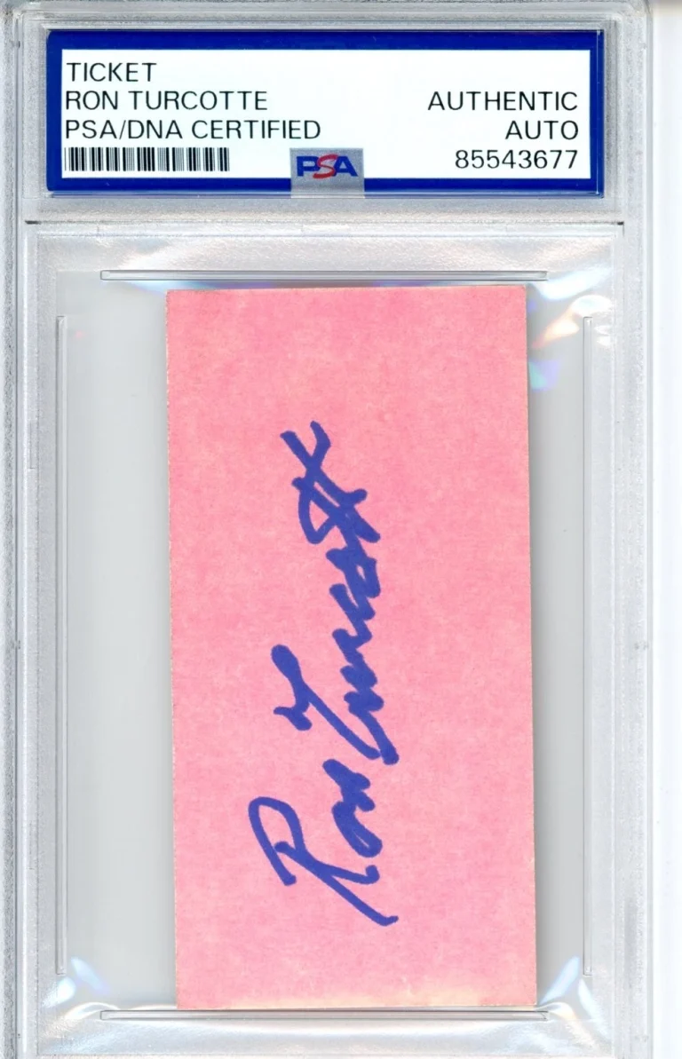Ron Turcotte SIGNED Kentucky Derby WIN Bet Ticket Secretariat PSA DNA COA AUTO
