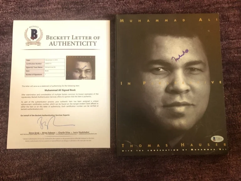MUHAMMAD ALI Signed IN PERSPECTIVE Book w/ Beckett LOA (BAS)