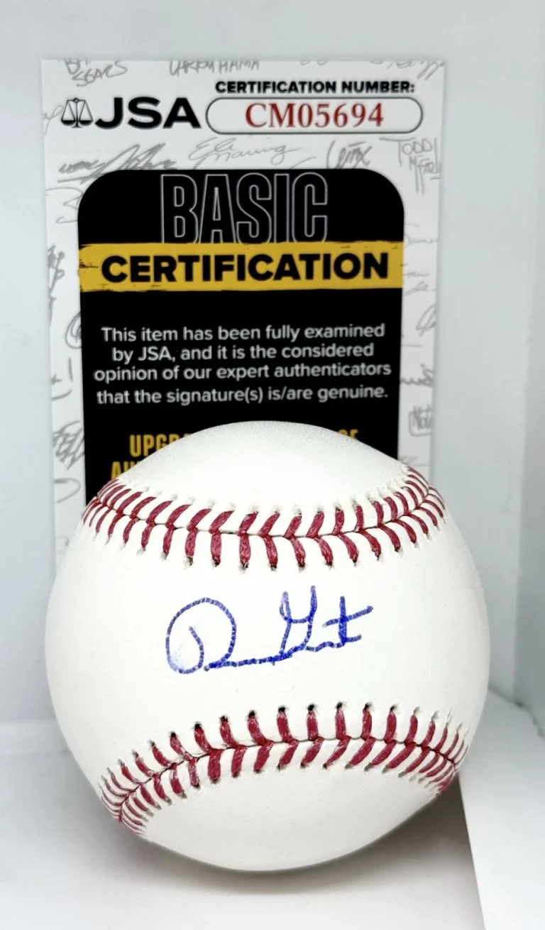 Ron Gant Cardinals Braves signed MLB Baseball Ball autographed JSA COA