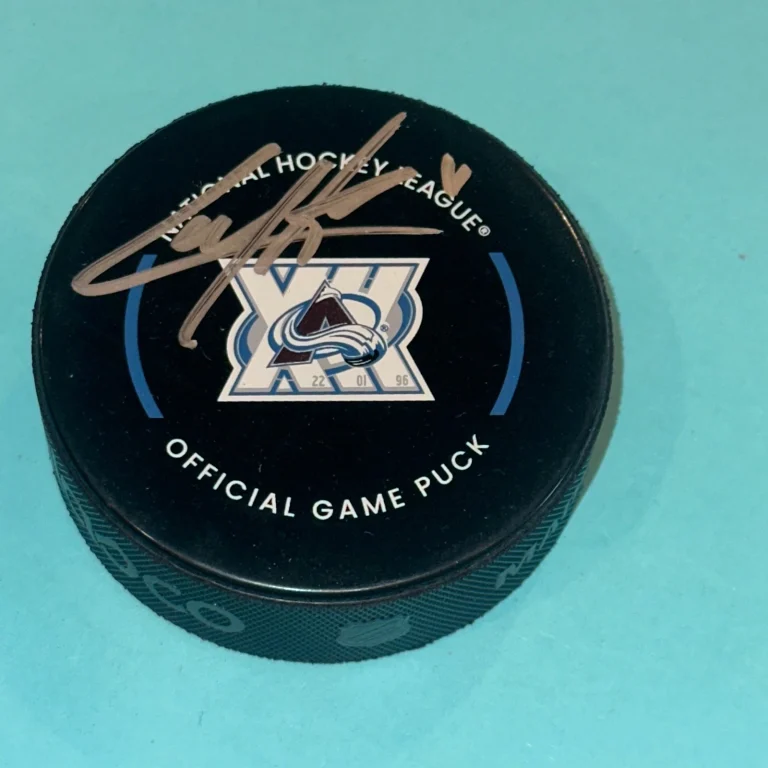 CALE MAKAR Signed Colorado AVALANCHE 30th Anniv. Official GAME Puck Fanatics
