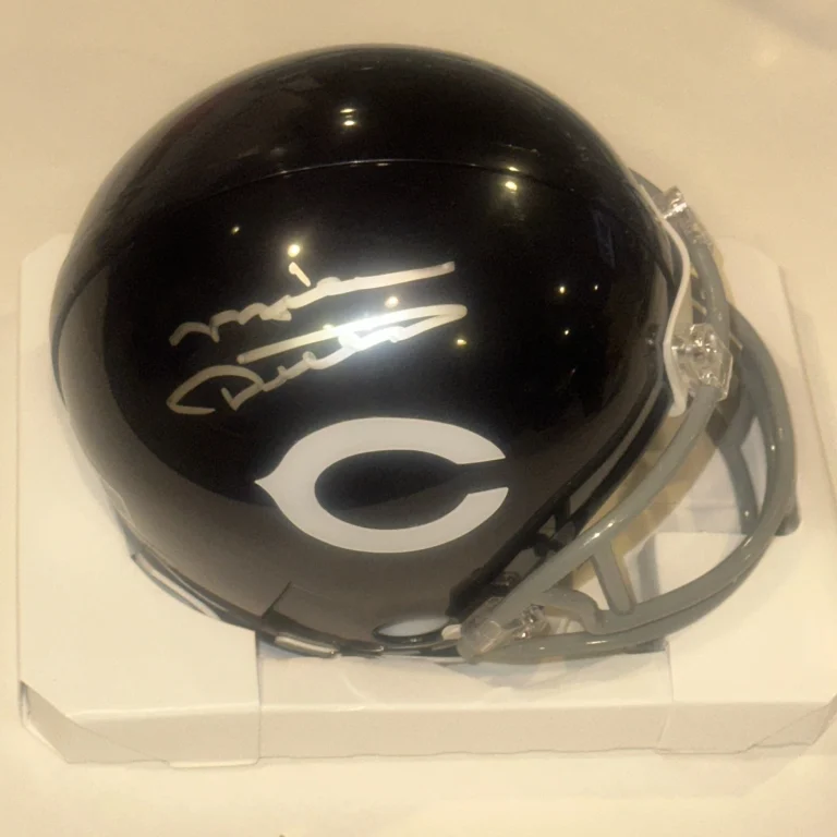 MIKE DITKA Signed BEARS THROWBACK Mini-helmet Beckett Authentication (BAS)