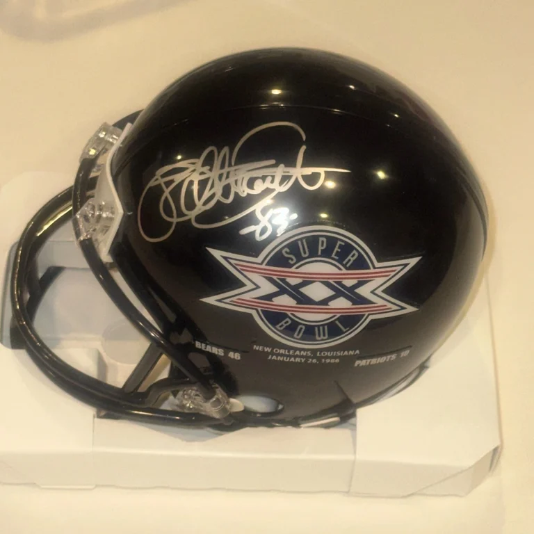 WILLIE GAULT (Bears) Signed SUPER BOWL XX Mini-helmet w/ Beckett (BAS)