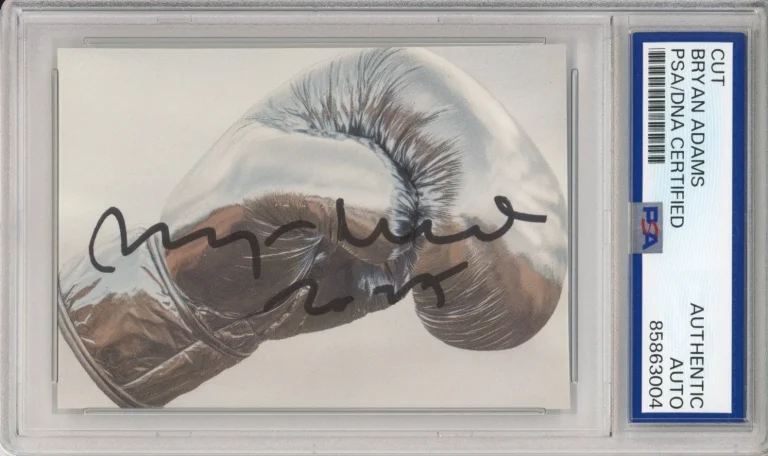 BRYAN ADAMS ROLL WITH THE PUNCHES SIGNED COVER PHOTOGRAPH PSA DNA COA AUTOGRAPH