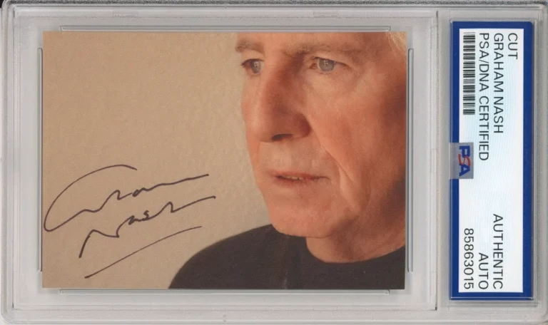 Graham Nash of Crosby Stills & Nash AUTOGRAPH SIGNED PHOTOGRAPH CARD PSA DNA COA
