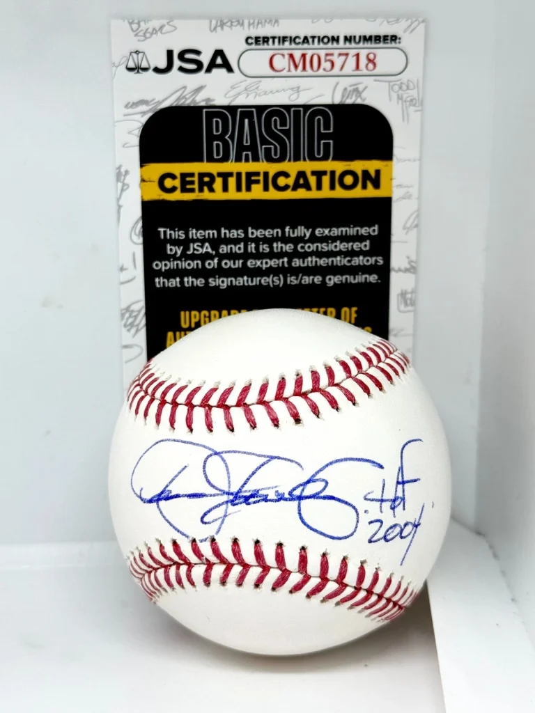 Dennis Eckersley Red Sox A's signed MLB Baseball Ball W/ HOF Inscription JSA