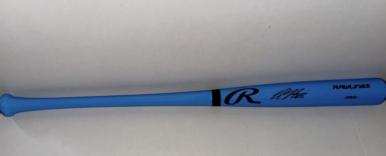 Colson Montgomery White Sox signed F/S Blue Fathers Day Bat Beckett Witnessed