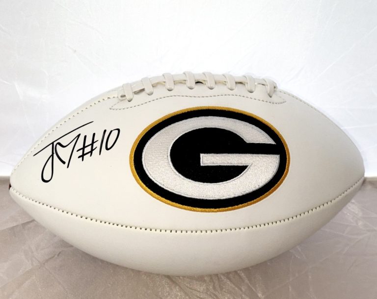 Jordan Love signed Green Bay Packers Logo Football autographed Beckett Witnessed