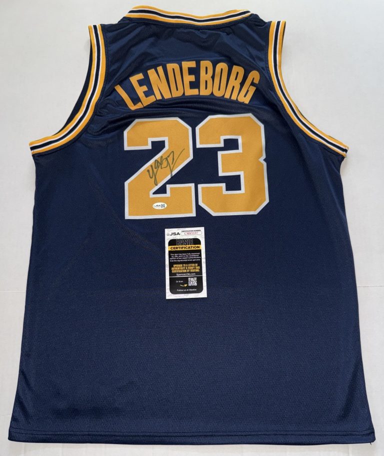 Yaxel Lendeborg signed Michigan Wolverines jersey autographed JSA