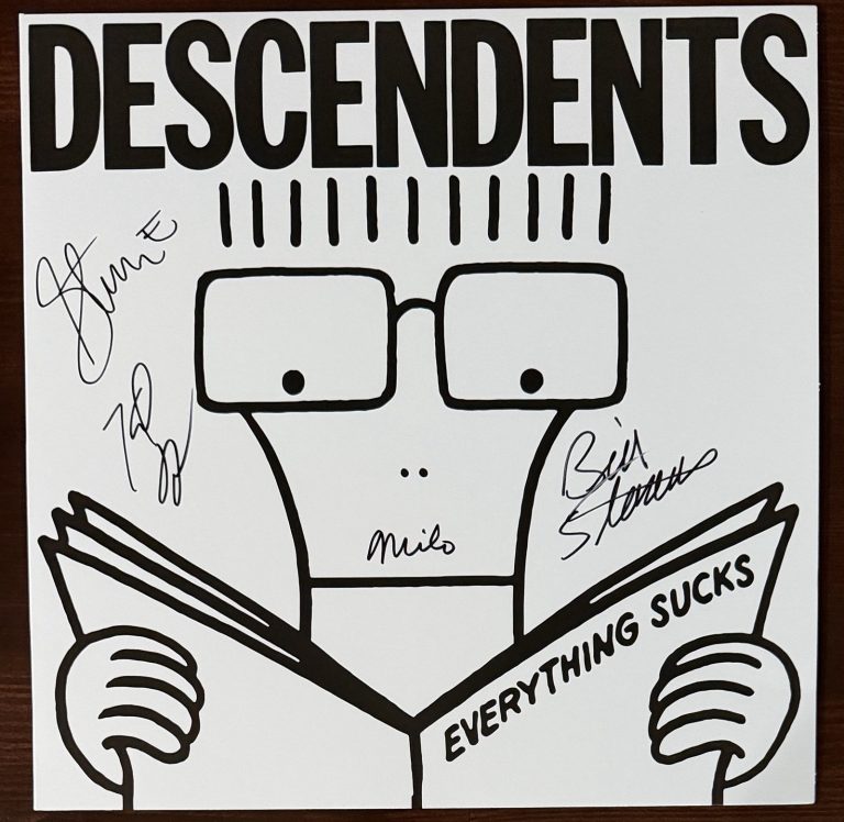 The Descendents SIGNED Everything Sucks Vinyl LP Cover BAS Beckett COA AUTOGRAPH