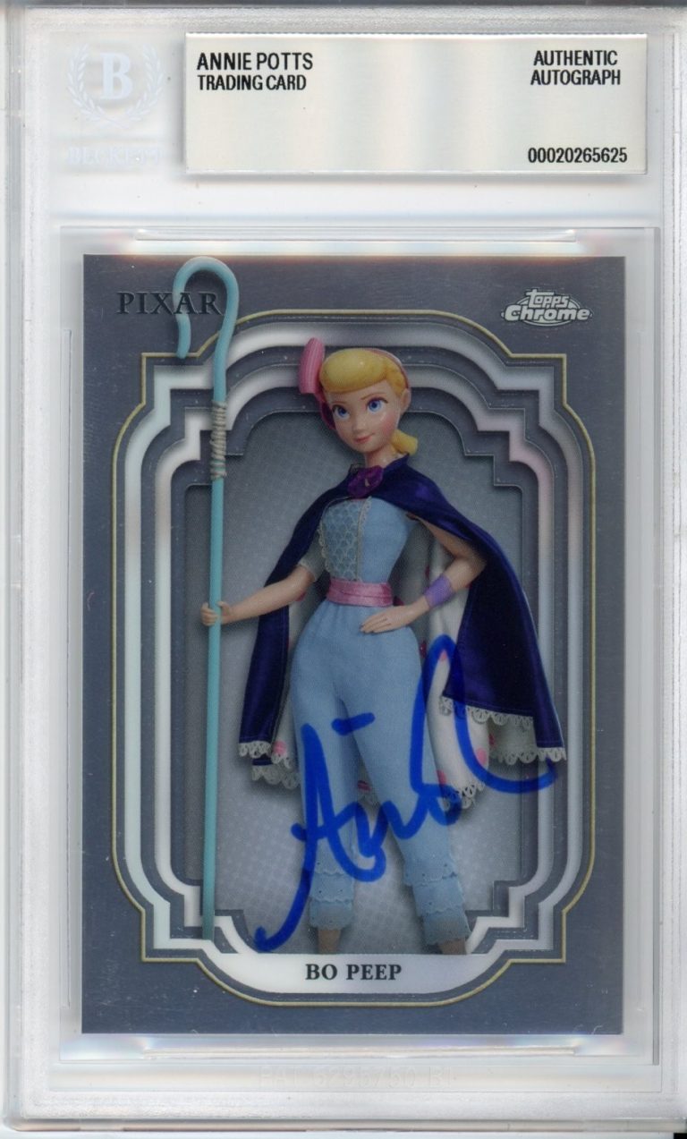 2024 TOPPS CHROME DISNEY TOY STORY SIGNED BO PEEP ANNIE POTTS BAS BECKETT AUTO