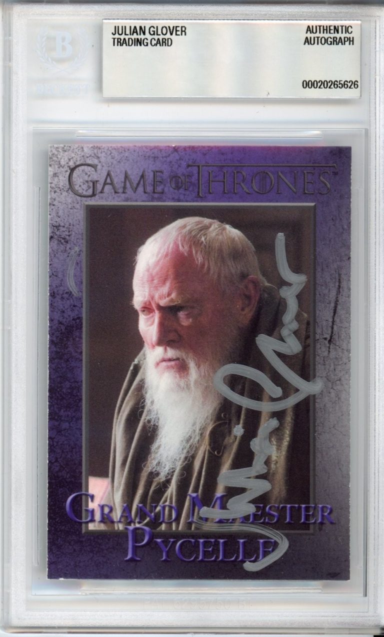 2013 RITTENHOUSE GAME OF THRONES JULIAN GLOVER AUTOGRAPH BAS BECKETT COA SIGNED