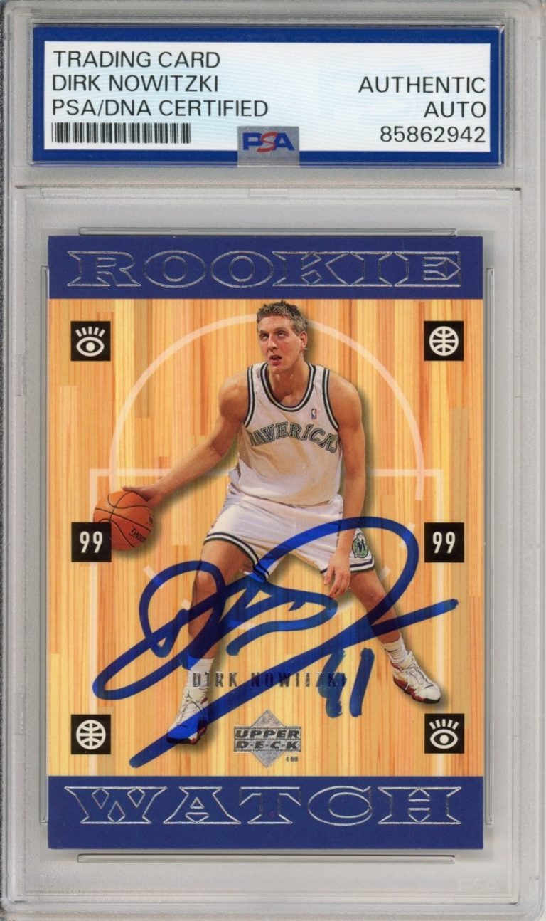 1998 98/99 Upper Deck UD Dirk Nowitzki Rookie RC PSA DNA AUTOGRAPH HOF SIGNED