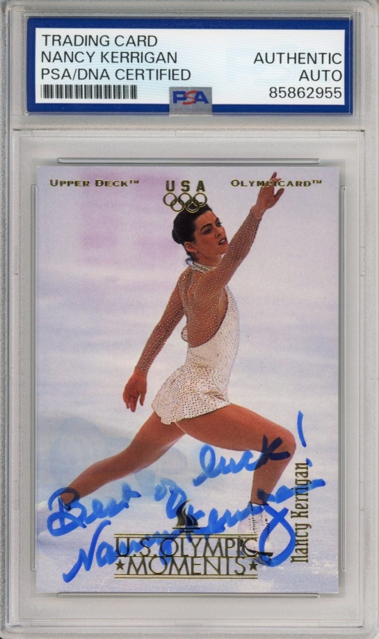 1996 UPPER DECK OLYMPIC GAMES NANCY KERRIGAN SIGNED AUTOGRAPH PSA DNA COA AUTO