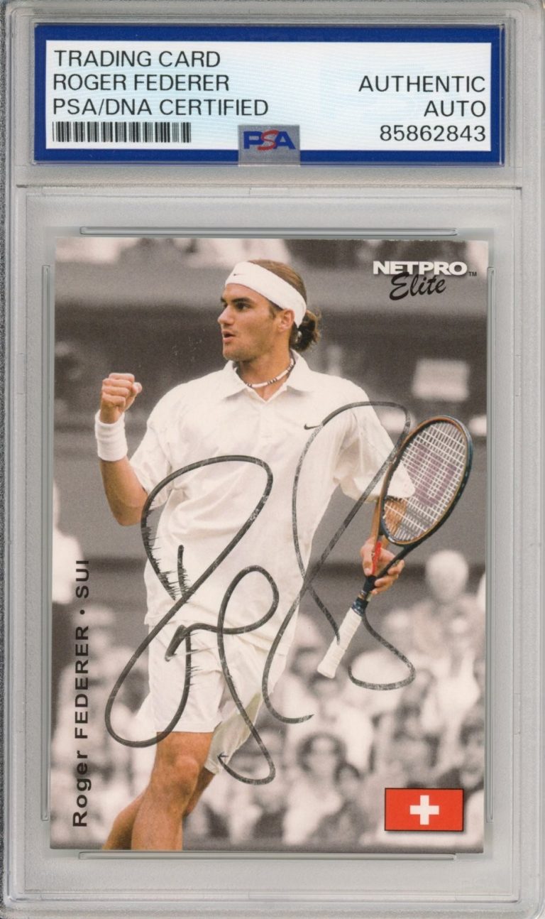 2003 NETPRO ELITE #S3 ROGER FEDERER SIGNED ROOKIE RC CARD PSA DNA COA AUTOGRAPH