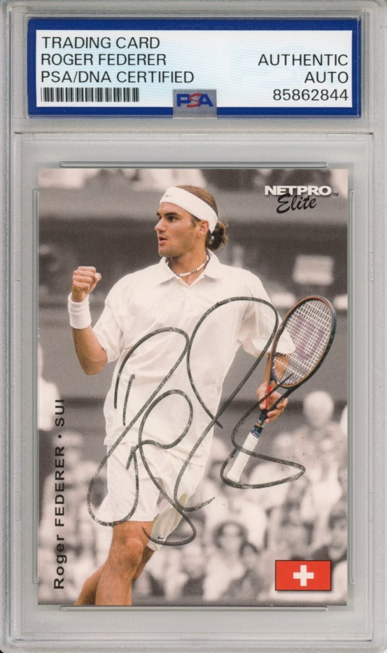 2003 NETPRO ELITE #S3 ROGER FEDERER SIGNED ROOKIE RC AUTO PSA DNA COA AUTOGRAPH
