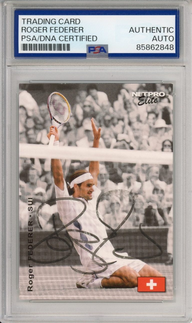 2003 NETPRO ELITE #E3 ROGER FEDERER SIGNED ROOKIE RC AUTO PSA DNA COA AUTOGRAPH