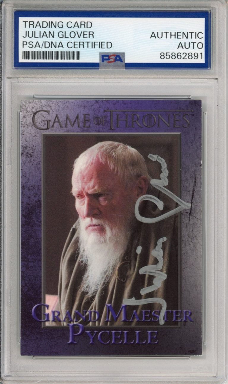 2013 RITTENHOUSE GAME OF THRONES JULIAN GLOVER AUTOGRAPH PSA DNA COA SIGNED AUTO