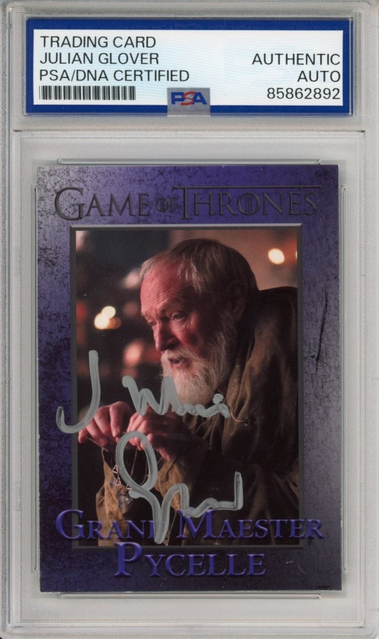 2015 RITTENHOUSE GAME OF THRONES JULIAN GLOVER AUTOGRAPH PSA DNA COA SIGNED AUTO