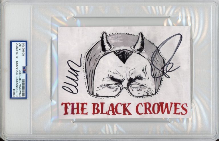 The Black Crowes A Pound Of Feathers SIGNED Album Card PSA DNA COA AUTOGRAPH