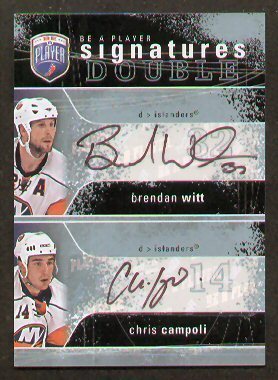 Brendan Witt & Chris Campoli UD BAP Signatures Double