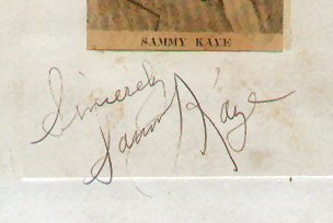 Sammy Kaye Vintage signed autographed Bandleader FC