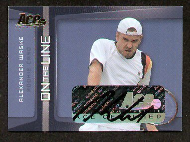 Alexander Waske signed autograph 2007 Ace On The Line