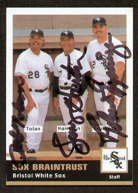 Chicago White Sox Braintrust signed autographed card