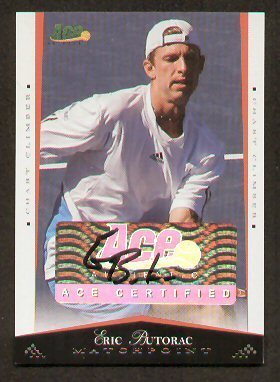 Eric Butorac signed auto 08 ACE Matchpoint Card 20//25