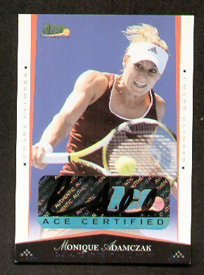 Monique Adamczak signed auto 2008 ACE Matchpoint Card