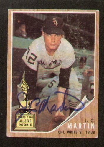 J.C. Martin signed autograph 1962 Topps Baseball Card