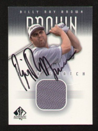 Billy Ray Brown signed autograph Upper Deck Fabric card