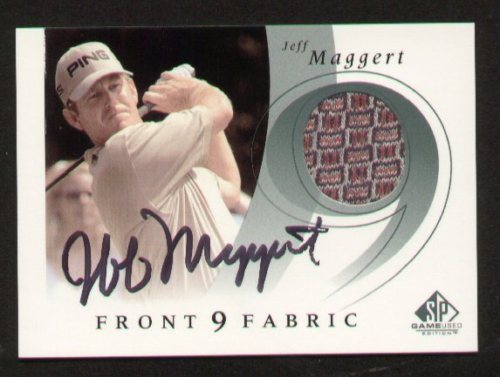 Jeff Maggert signed autograph Upper Deck Fabric card