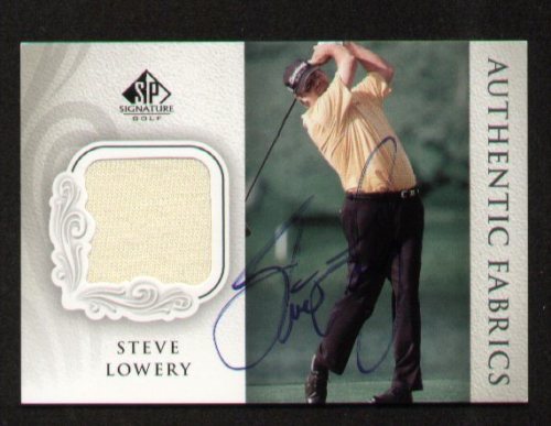Steve Lowery signed autograph Upper Deck Fabric card