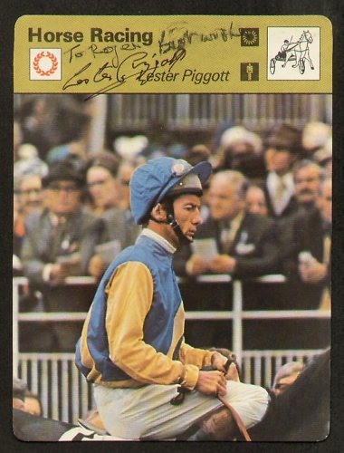 Lester Piggott signed autograph 1978 Sportscaster Card