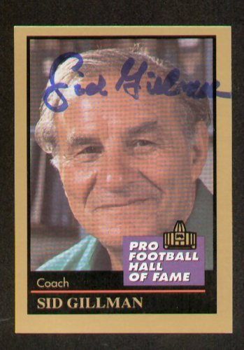 Sid Gillman signed autograph 1991 Enor Pro Football HOF