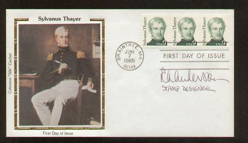 Robert Anderson signed auto FDC Stamp Designer / Artist
