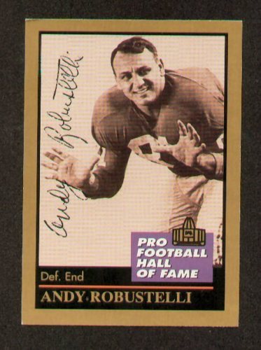 Andy Robustelli signed Pro Football Hall of Fame Card