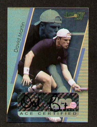 David Martin signed auto 2011 Ace EX Tennis 10/99