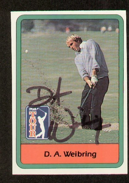 D.A. Weibring signed autograph 1982 Donruss Golf Card