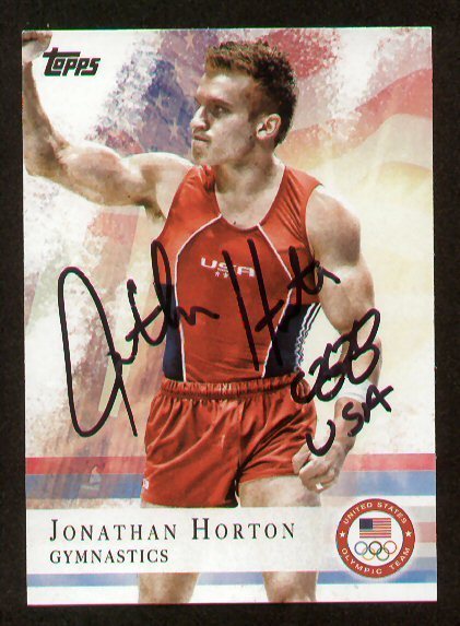 Jonathan Horton signed autograph auto 2012 Topps U.S. Olympic Team Card