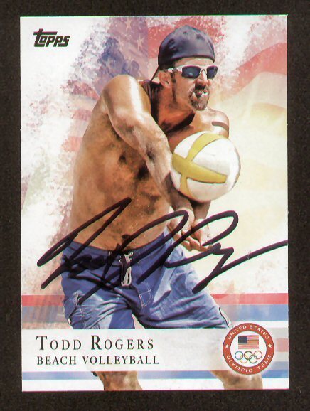 Todd Rogers signed autograph auto 2012 Topps U.S. Olympic Team Card
