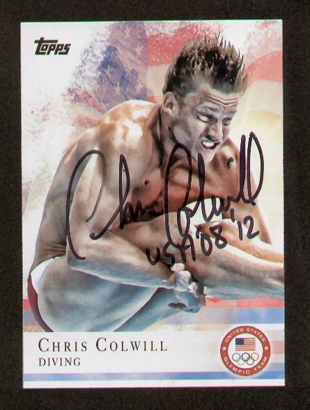 Chris Colwill signed autograph auto 2012 Topps U.S. Olympic Team Card