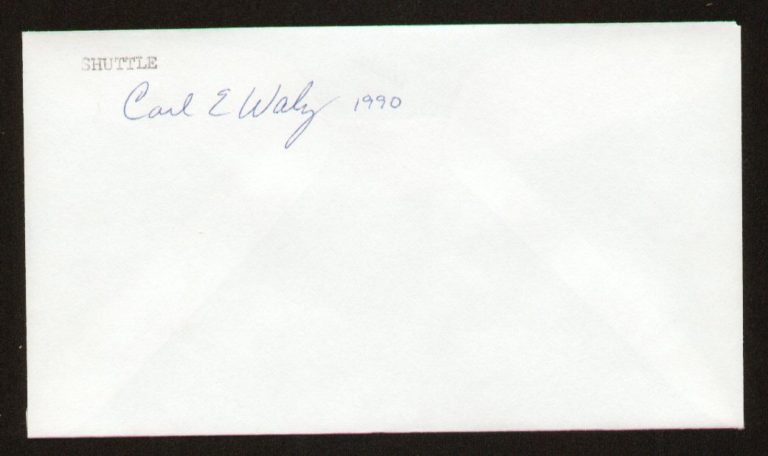 Carl Erwin Walz signed autograph auto Envelope / Cover NASA Astronaut