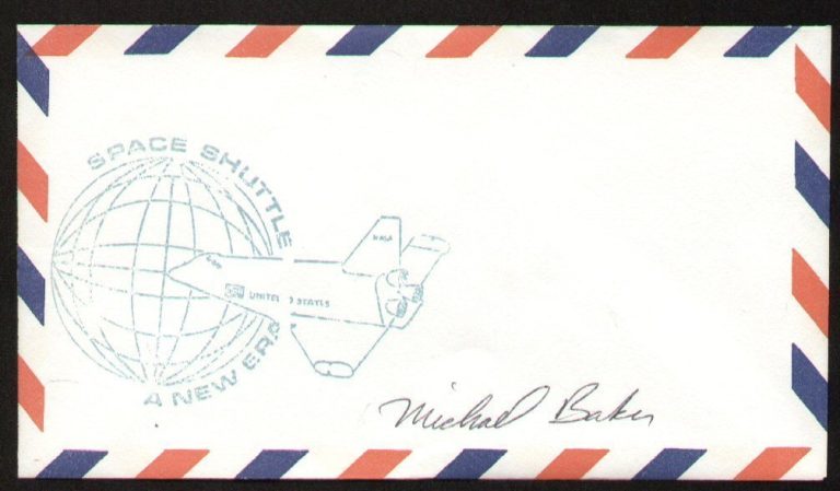 Michael Allen Baker signed autograph auto Envelope / Cover NASA Astronaut