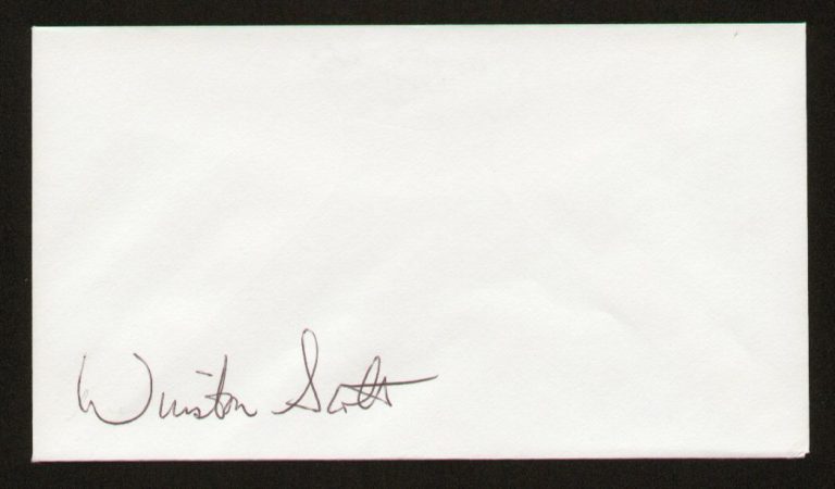 Winston Elliott Scott signed autograph auto Envelope / Cover NASA Astronaut