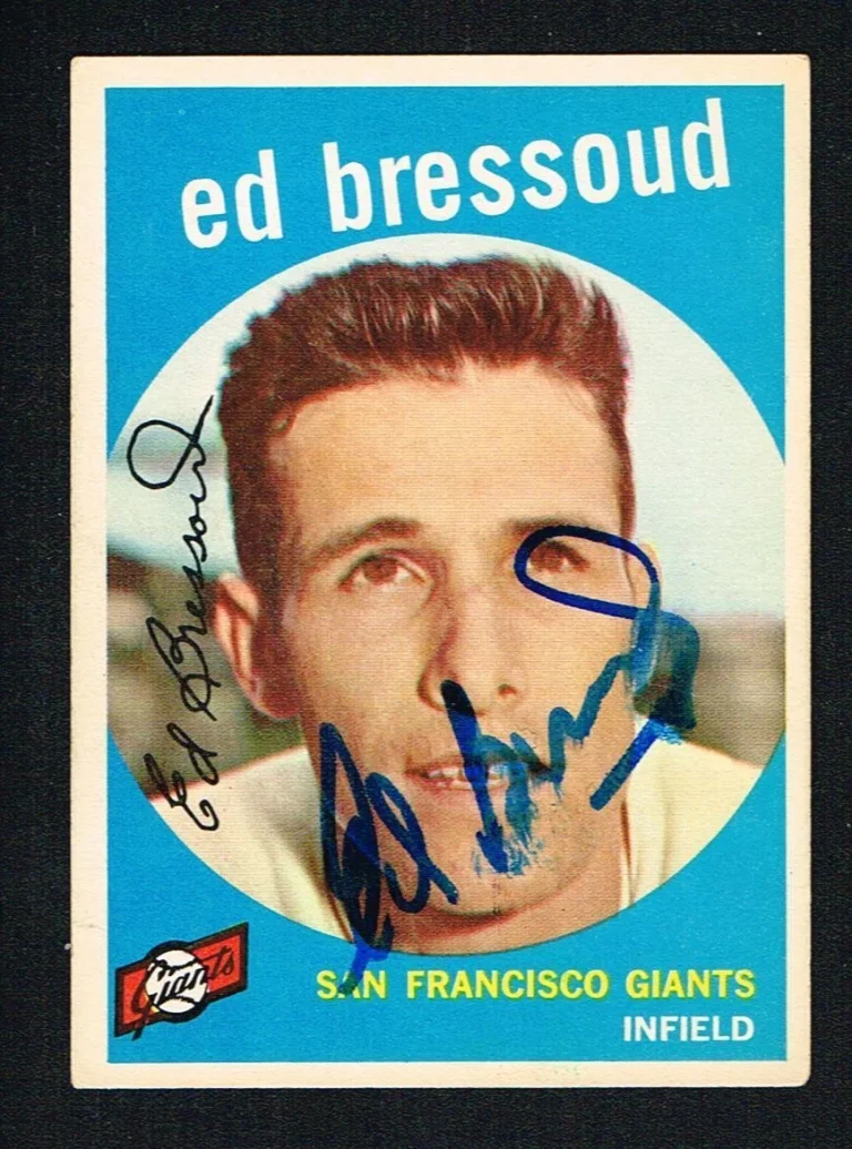 Ed Bressoud #19 signed autograph auto 1959 Topps Baseball Trading Card