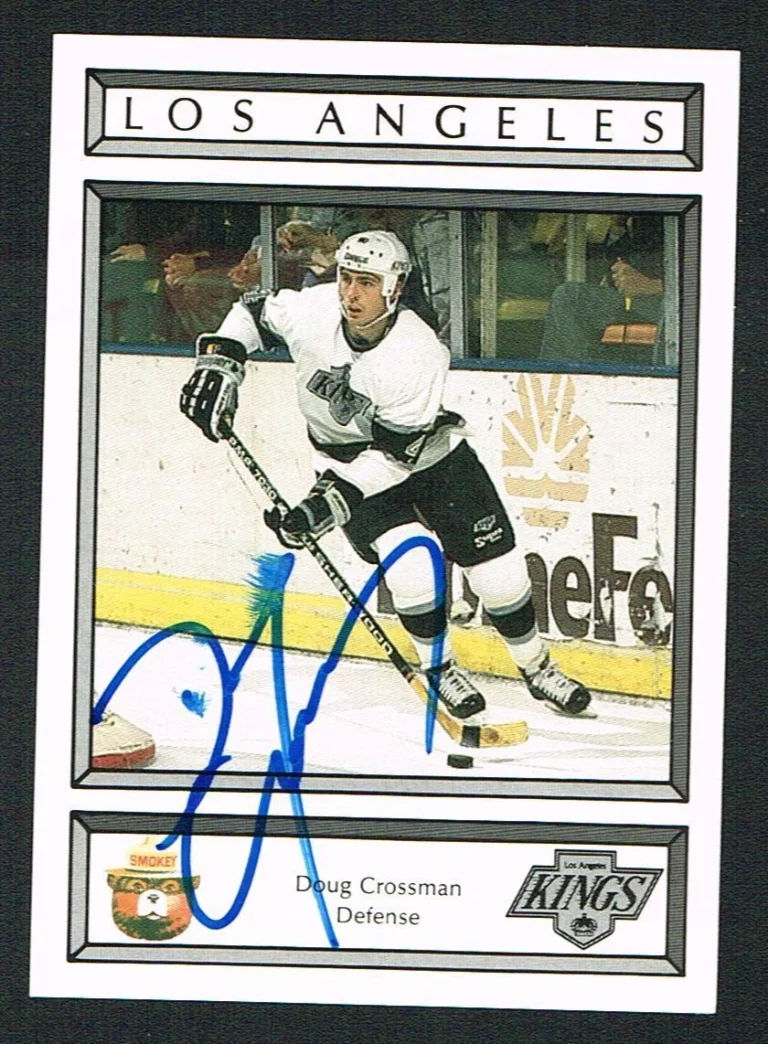 Doug Crossman signed autograph auto L.A. Kings 1989 Smokey Bear Trading Card