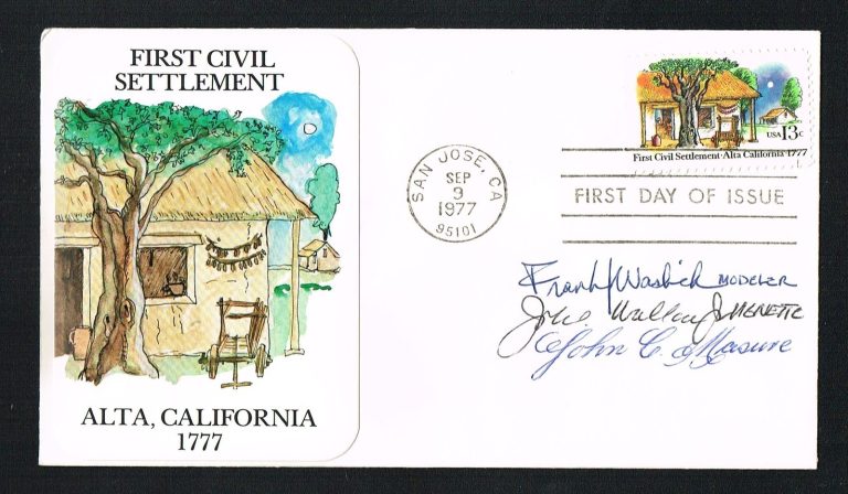 Frank Waslick, John Wallace & John Masura signed autograph FDC Artist / Designer