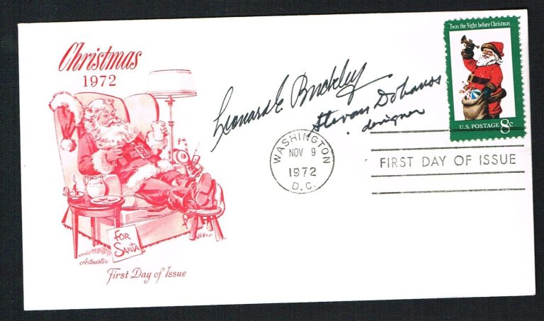 Leonard Buckley & Stevan Dohanos signed autograph FDC Cover Artist / Designer