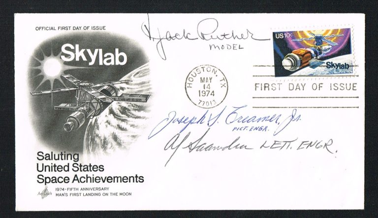V. Jack Ruther, Joseph Creamer & Al Saavedra signed autograph Stamp FDC Artist